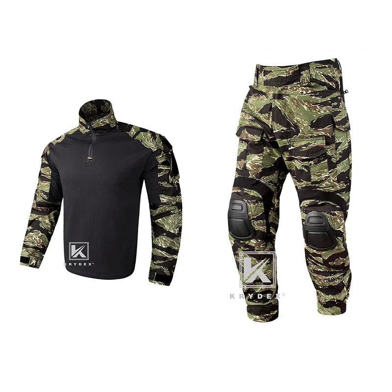 Camouflage Combat Uniform Clothing Hunting Hiking Tactical Shirt & Pants