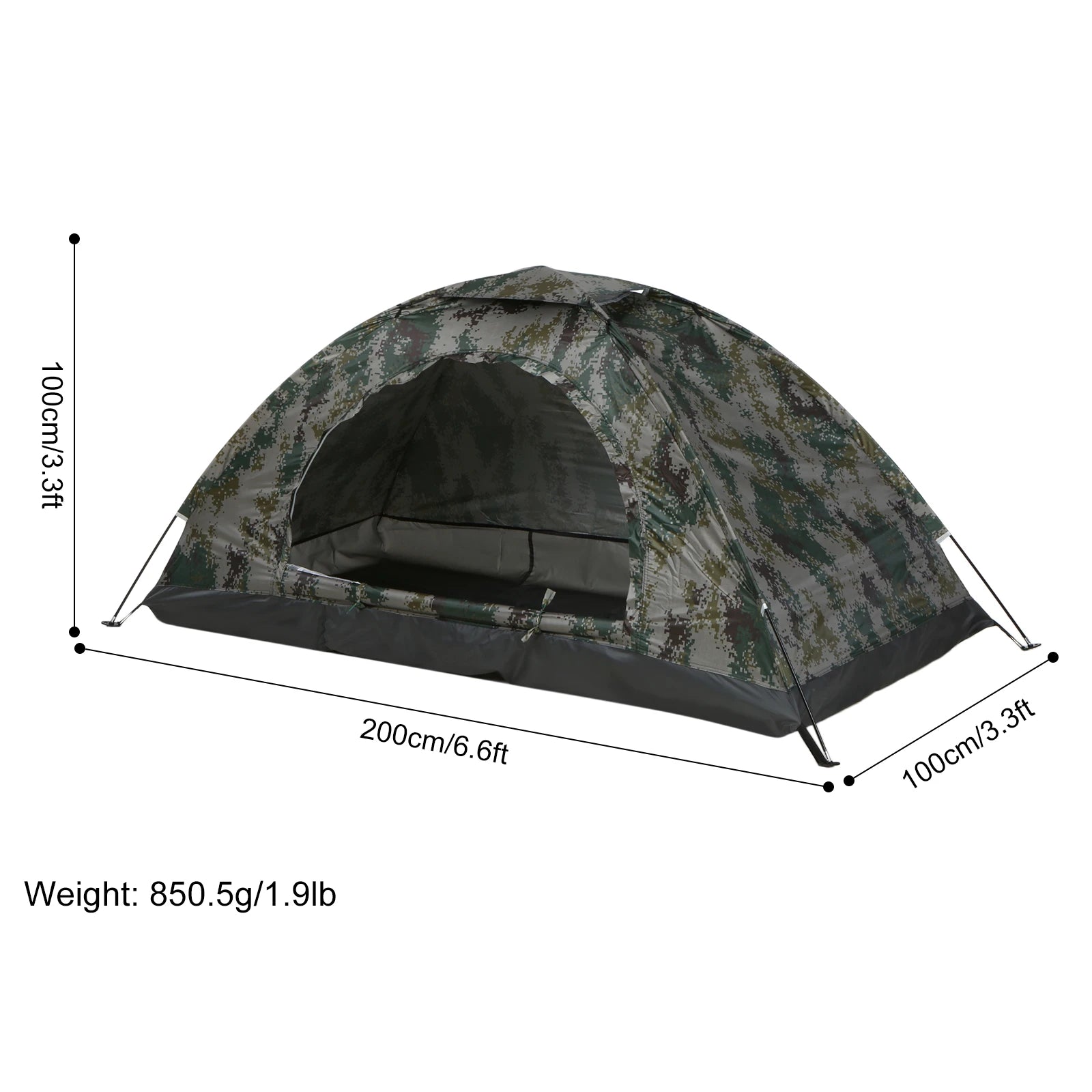 1/2 Person Ultralight Camping Tent  Anti-UV Coating