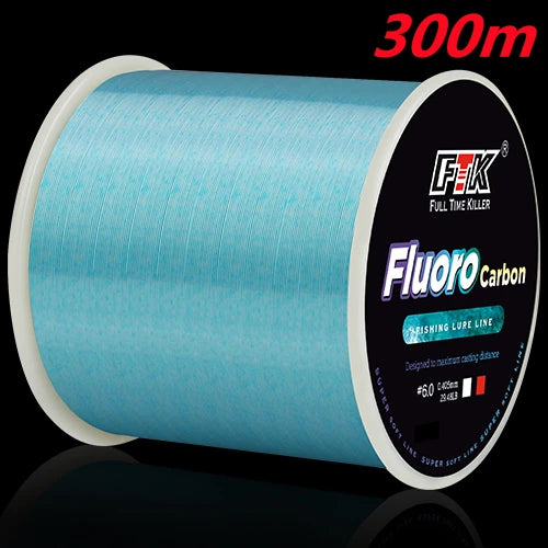 FTK 300/500m Invisible Fishing Line Speckle Fluorocarbon Coating Line