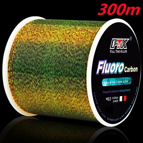 FTK 300/500m Invisible Fishing Line Speckle Fluorocarbon Coating Line