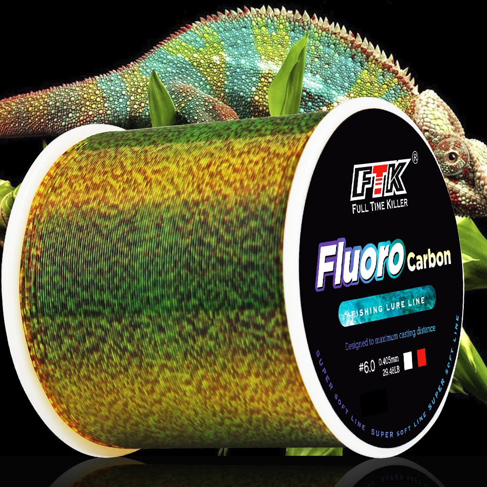 FTK 300/500m Invisible Fishing Line Speckle Fluorocarbon Coating Line