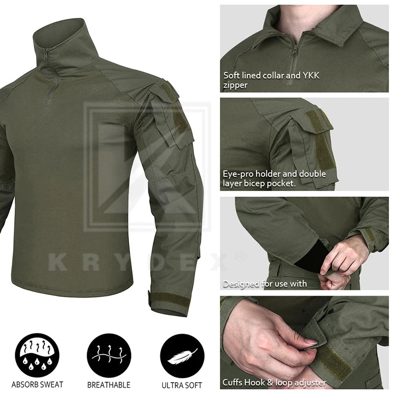 Ranger Green Tactical Combat Shirt For Hunting