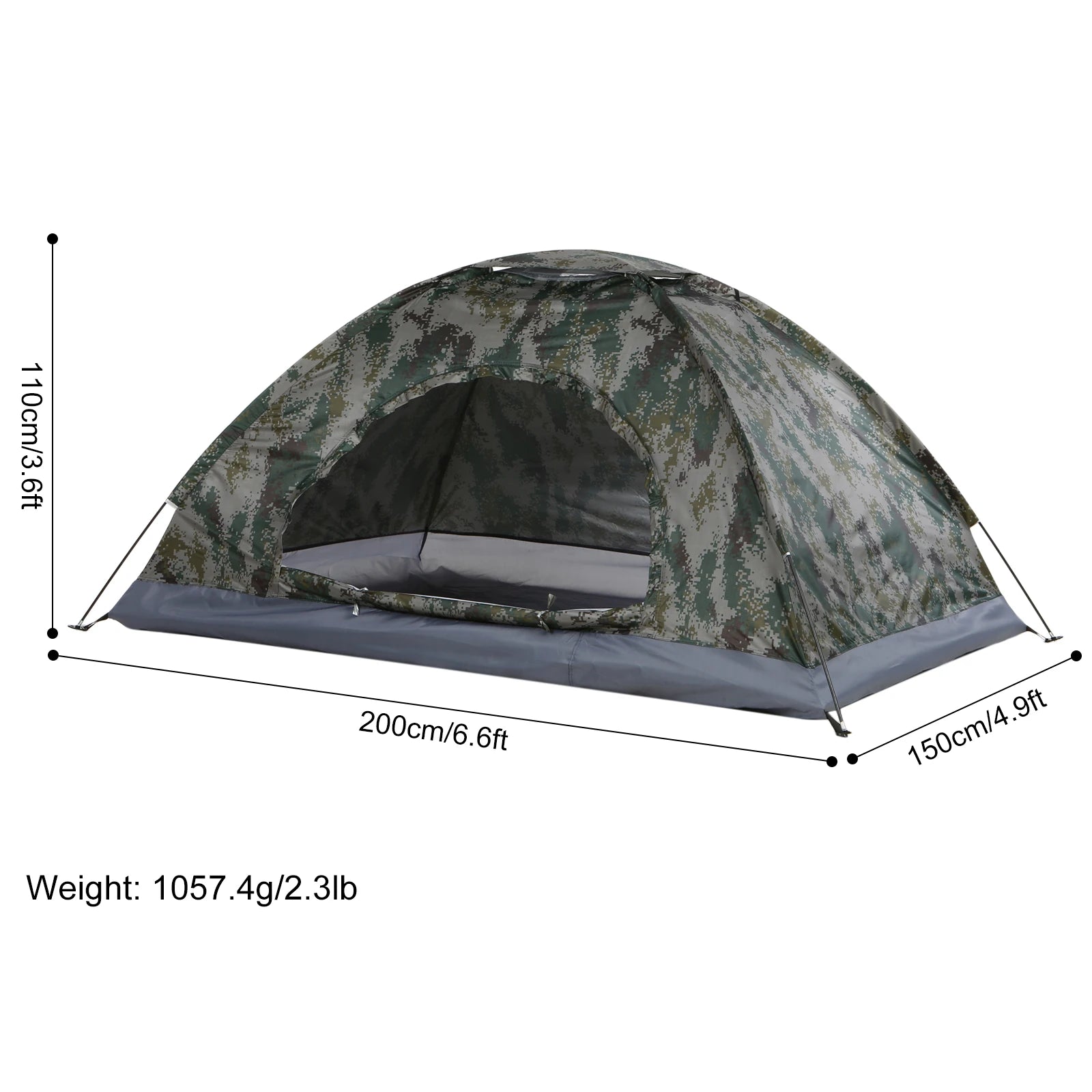1/2 Person Ultralight Camping Tent  Anti-UV Coating