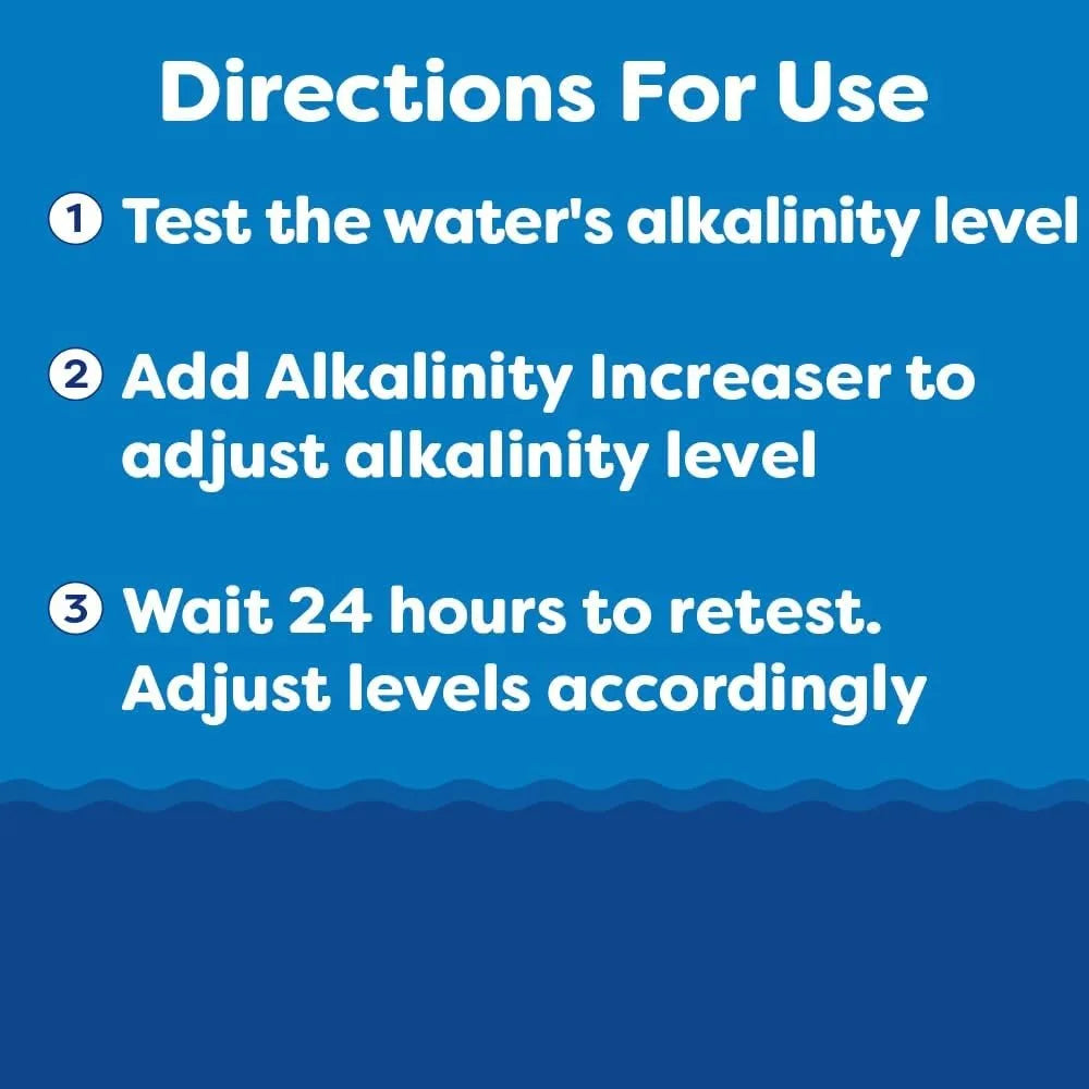 Alkalinity Increaser for Swimming Pools - Raises Alkalinity and Balances pH Levels