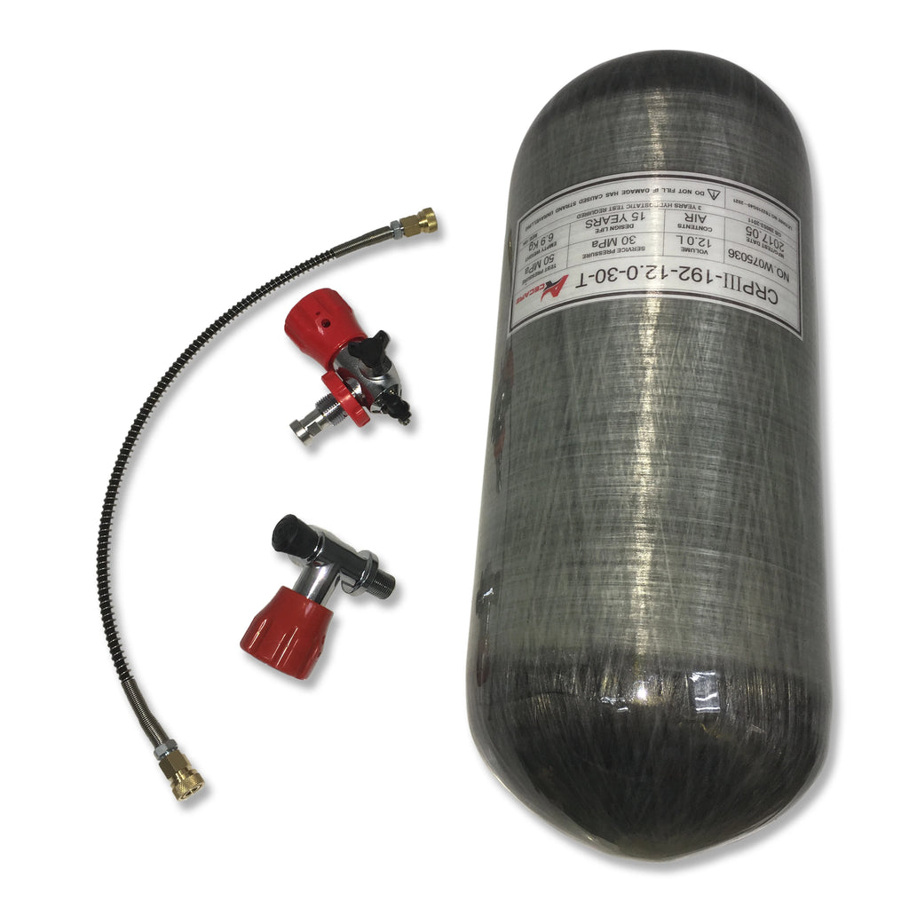 ACECARE 310Bar 4500Psi 31Mpa High Pressure 12L CE Carbon Fiber Cylinder Diving Scuba Tank Valve Filing Station SCBA Diving
