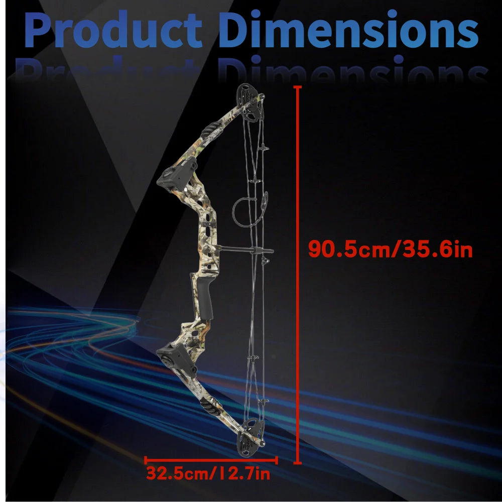 Archery Compound Bow and Arrow Adjustable 20-70lbs
