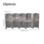 Portable Folding Metal Wind Shield for Outdoor Cooking - Adjustable Angle for Camping, Picnic & Grill