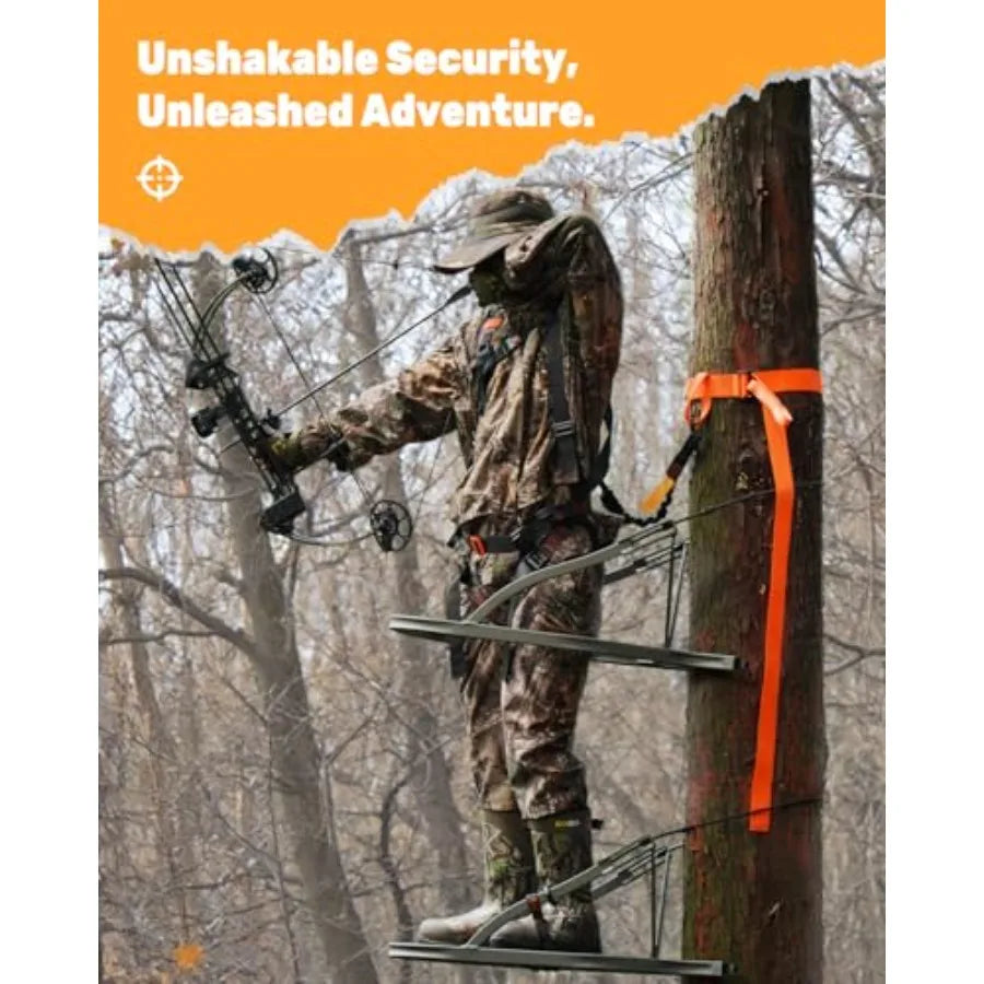 3 Pcs Heavy-Duty Tree Stand Harness Strap Quick-Connect