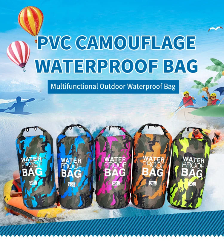 30L Waterproof Swimming Bag Fishing Boating Kayaking Storage Drifting Rafting Bag