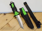 Outdoor Dive Rescue Knife Stainless Steel Leg Straps Emergency Rope Cutter Tactical Fixed Blade for Camping Survival Fishing