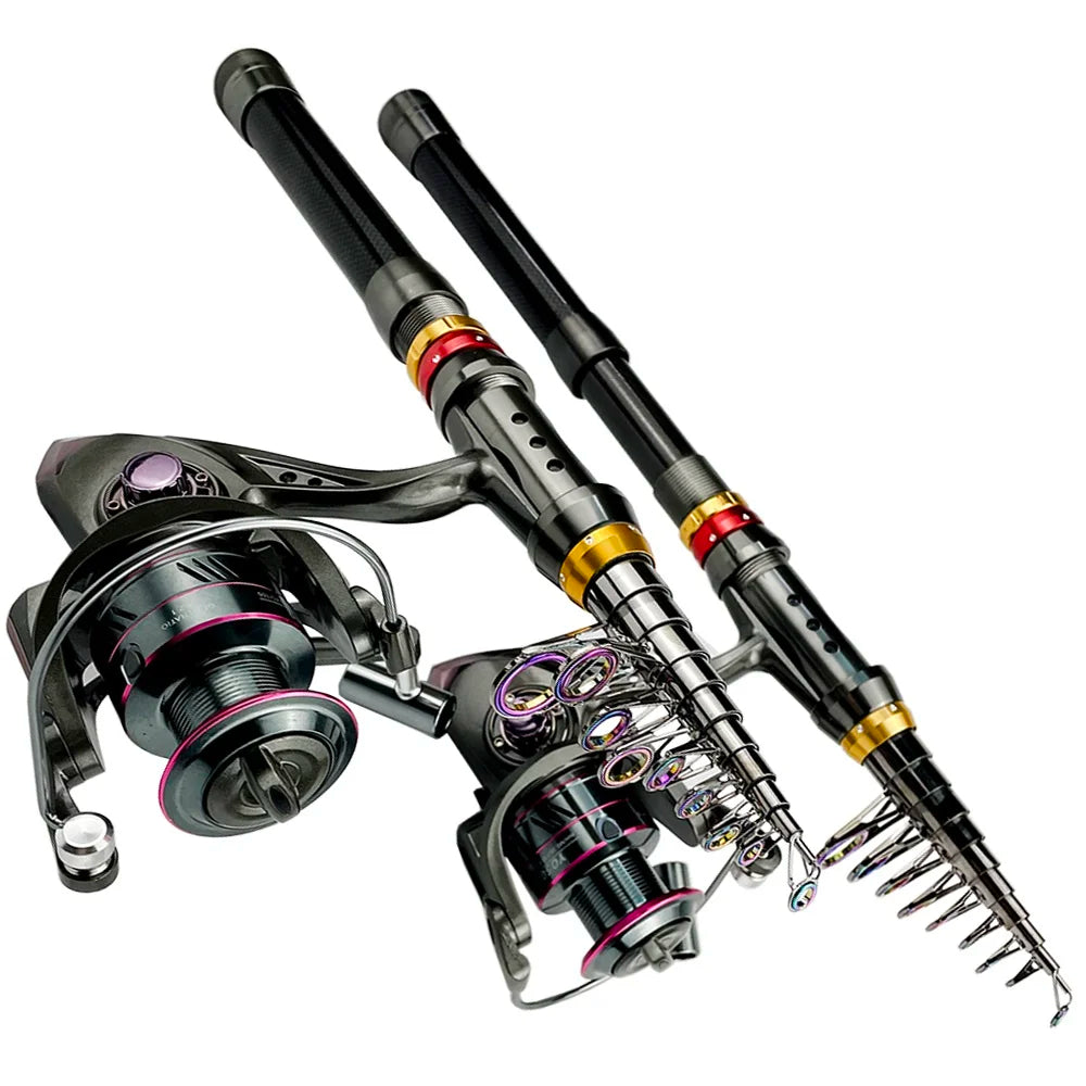 fishing adventures telescopic rod GHOTDA Length and Power for Diverse Fishing The combo includes a closed face push button spincast reel thats pre Fishing Adventures Kid Telescopic Rod