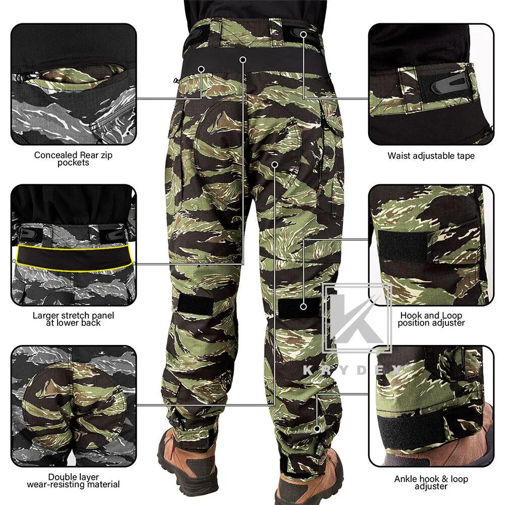 Camouflage Combat Uniform Clothing Hunting Hiking Tactical Shirt & Pants
