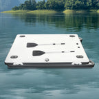 2.5M Inflatable Fishing Platform Leisure Floating  Boat Paddle Board wih Oars
