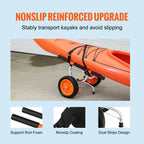 Kayak Cart 450lbs Detachable Canoe Trolley Cart with 12'' Tires