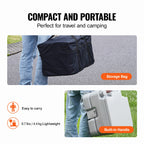 Portable Toilet for Camping Push-Button Pressurized Flush