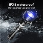 10000LM Powerful XHP360 Diving Flashlight  High Power LED Flashlights