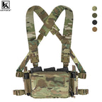 Tactical Micro D3CR Chest Rig with Triple 5.56 7.62 9mm Magazine Pouch