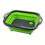 Portable Space Saving Basin with Built-in Sink and Storage Function - Perfect for Outdoor Camping Travel Home Folding Basin