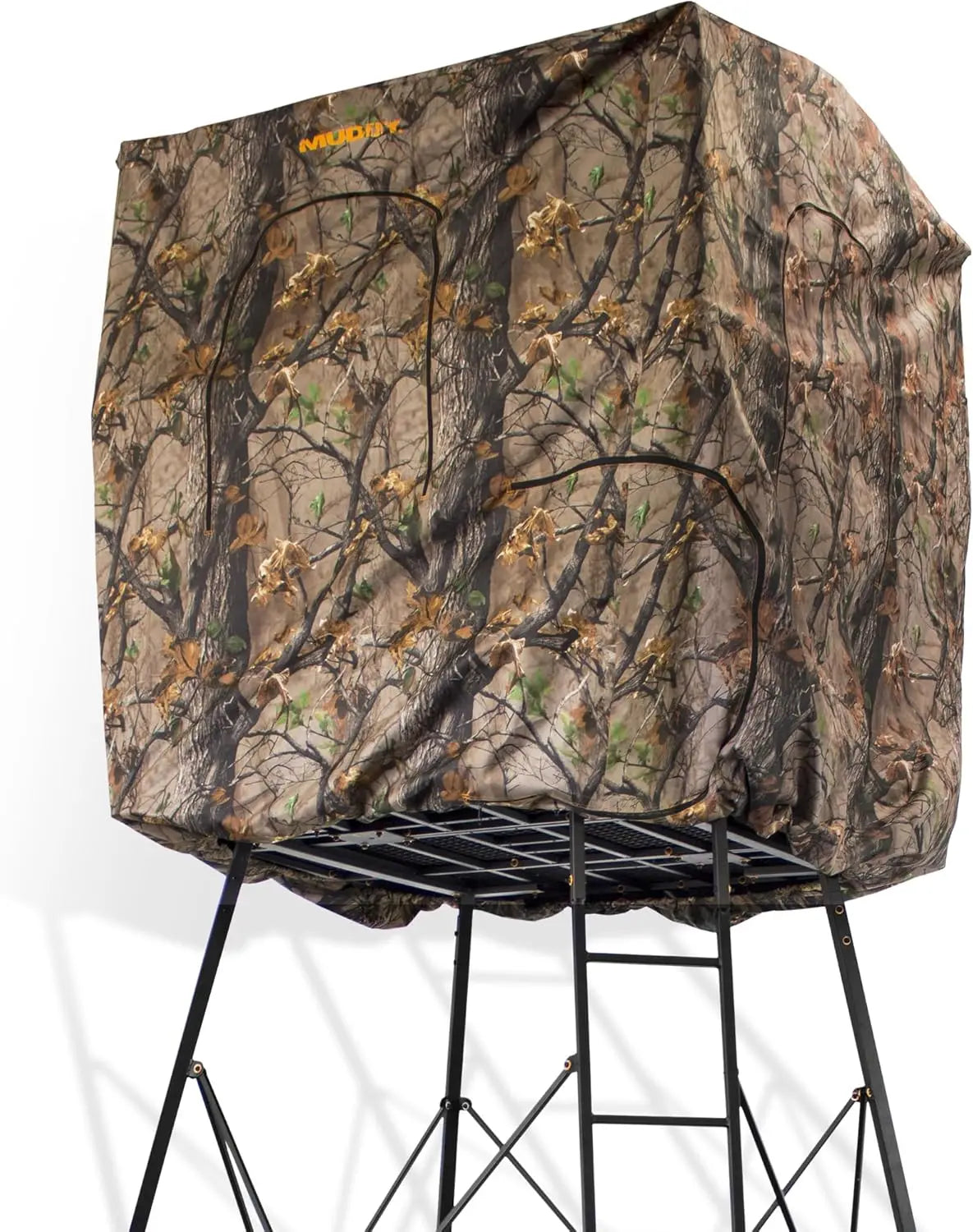7' Tall Quad Pod Hunting Blind with 4 Zippered Windows -