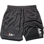 Men's Two-in-one Sports Shorts Breathable Casual Quick-drying Double-layer Shorts