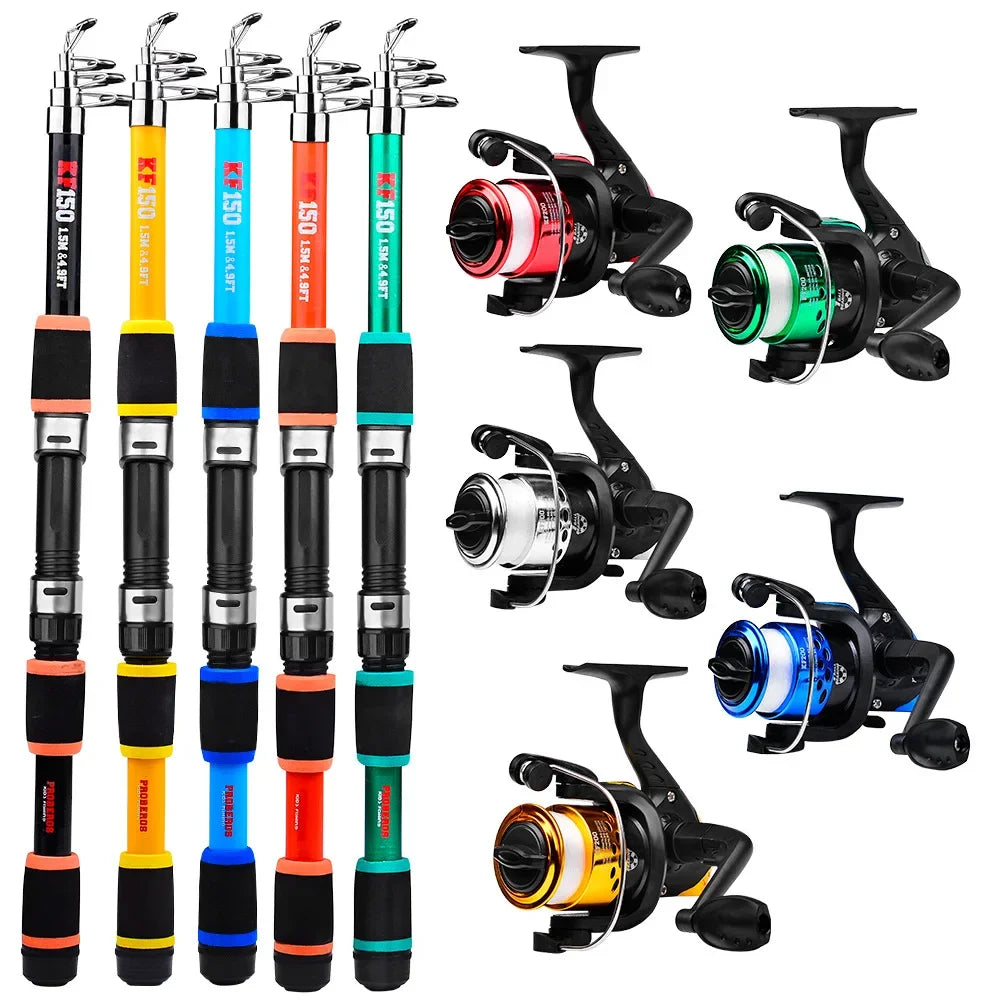 Fishing Rod And Reel Bait Full Kit
