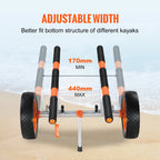 Kayak Cart 450lbs Detachable Canoe Trolley Cart with 12'' Tires