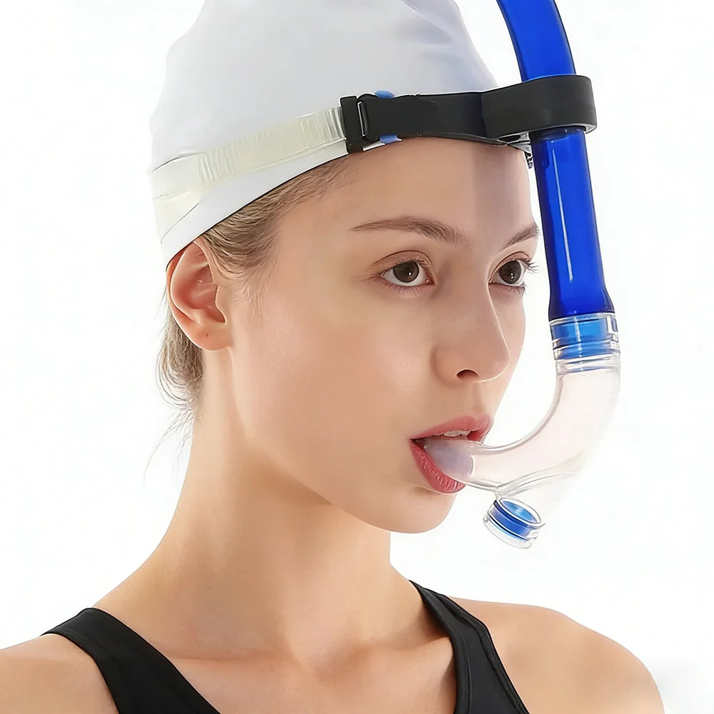 Swim Training Snorkel Frontal Swim Snorkel Tube Center-Mount