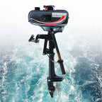 Portable 3.5HP Gasoline Outboard Motor with Adjustable Tilt and Anti-Vortex Plate for Smooth and Safe Boating