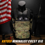 Tactical Micro D3CR Chest Rig with Triple 5.56 7.62 9mm Magazine Pouch