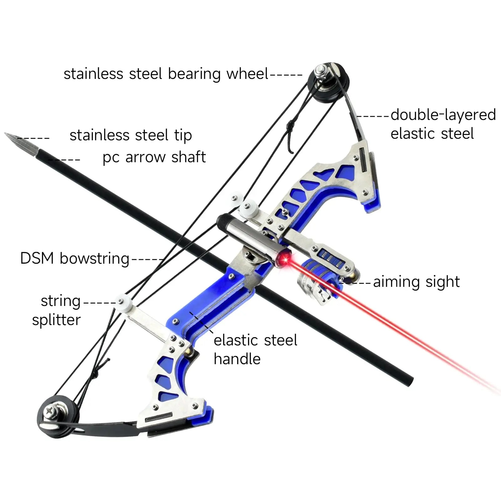 Mini Archery Bow Set 9.8" Mini Compound Bow