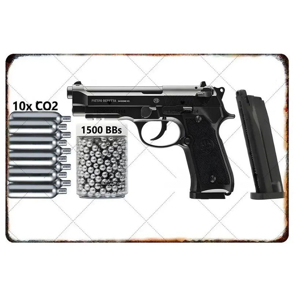 2D Metal Decor Exquisitely Designed Pisto Embodying Military Sophistication, T