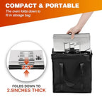 Lineslife Foldable Camping Oven 2 Tier Grill PortablelPropane Wood Camping Stove