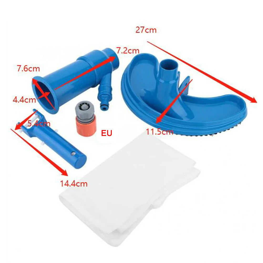 Professional Pool Cleaning Suction Set with Brush Multipurpose Pool Vacuum
