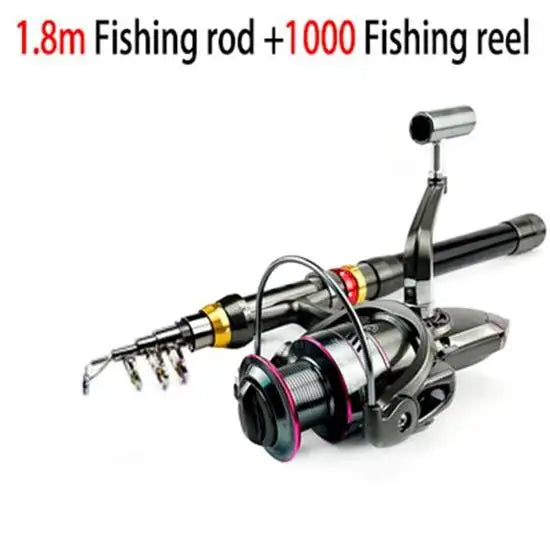 1.8-3.6m Carbon Fiber Fishing Rod And Reel Combo – Adventure Trail Shop