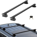 Roof Rack Cross Bars with Grooved Side Rails 200lbs Crossbars with locks