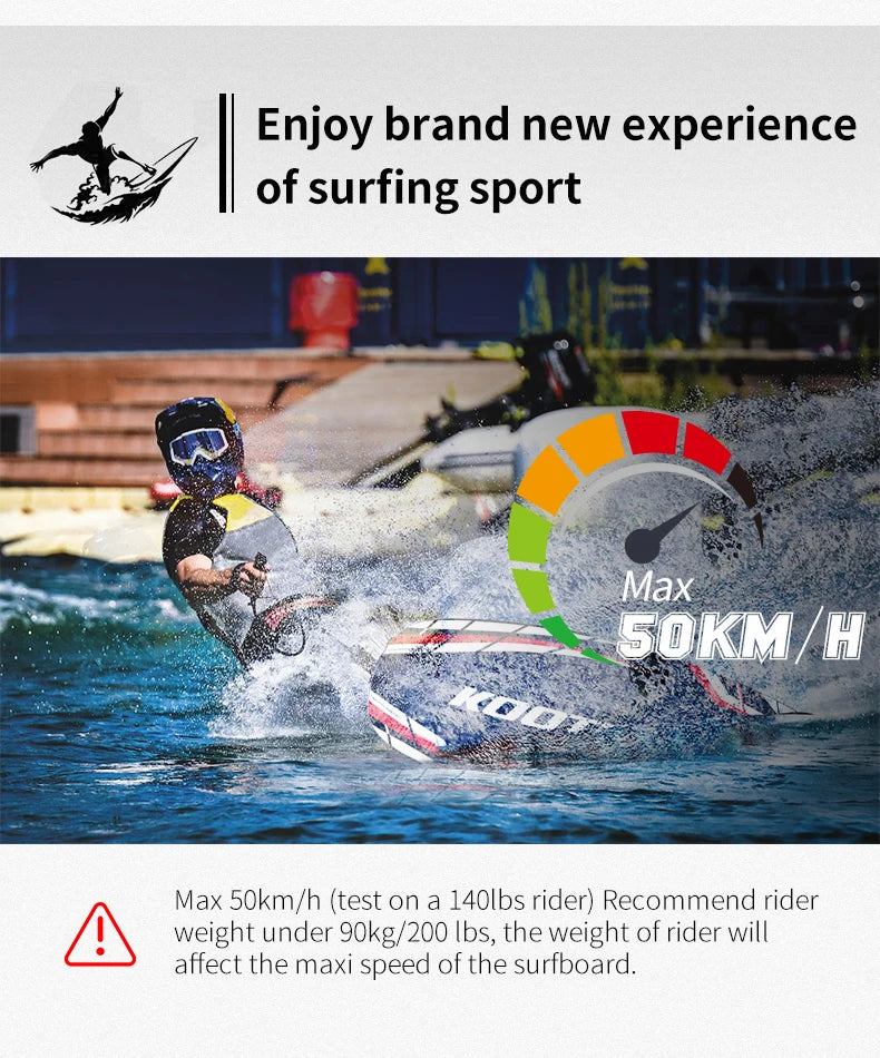 Ships from US Jet Surfboard Carbon Fiber Surfboard Gas-Powered Surfboard with 109cc Engine