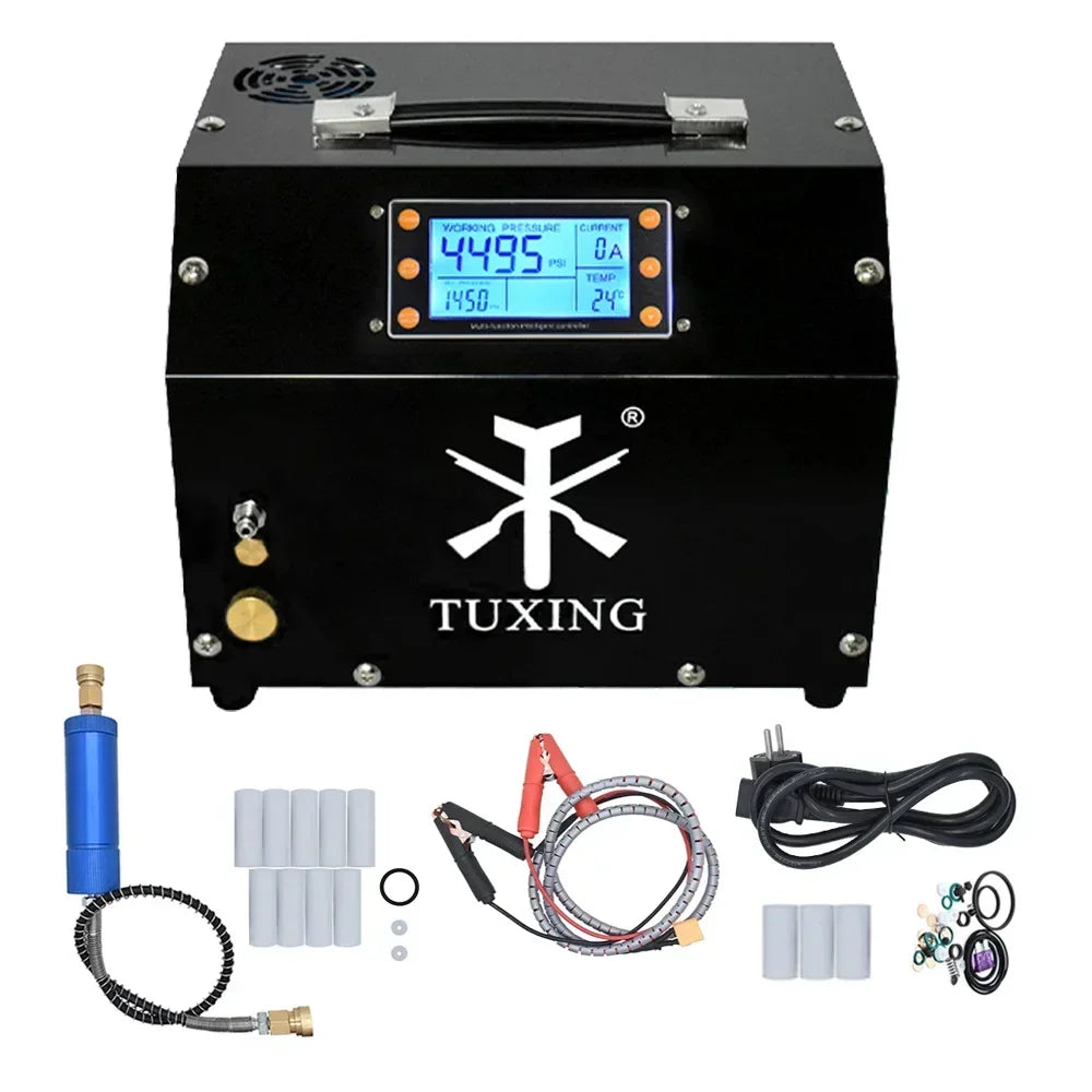 300bar PCP Air Compressor 4500psi LCD Display Digital Control Compressor