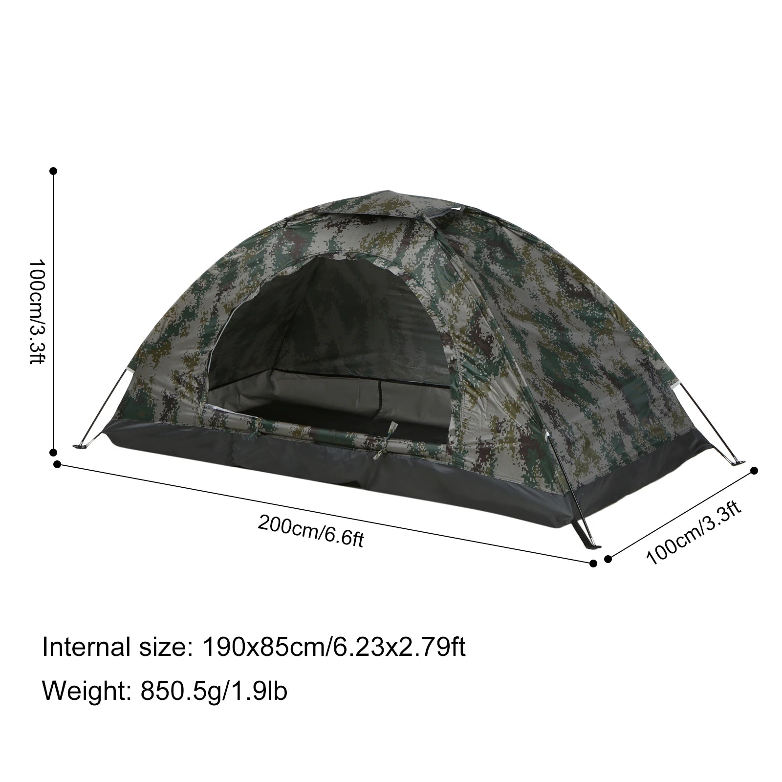 1/2 Person Ultralight Camping Tent  Anti-UV Coating