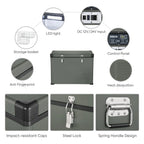 VL45 Portable Refrigerator with SECOP Compressor DC 12/24V, AC 110-240V,,
