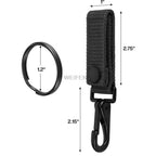 1PCS Tactical Molle Key Ring Chain Gear Clip Key Keeper Keychain