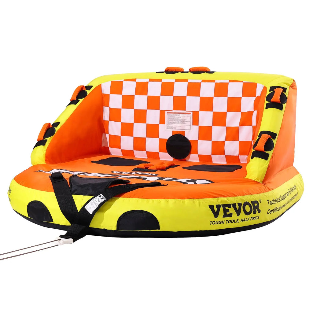Towable Tube For Boating, 1-2 Riders Inflatable Towable Tubes