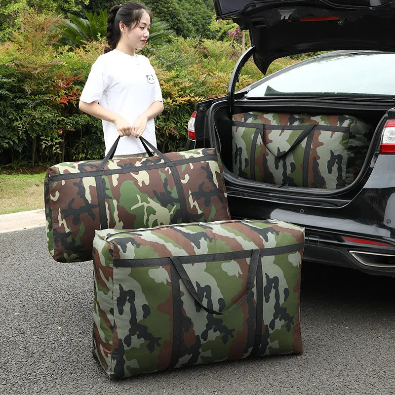 Camouflage Luggage Moving House Big Bag Thick Waterproof  Travel Bag