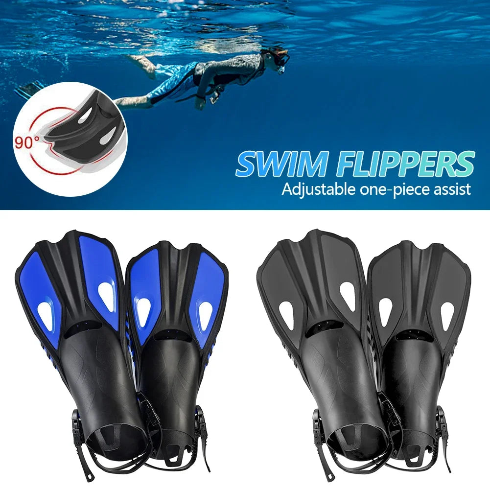 Cool Silicone Short Fins - Professional Scuba Diving & Snorkeling Fins for Adults, I