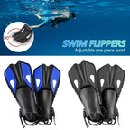 Cool Silicone Short Fins - Professional Scuba Diving & Snorkeling Fins for Adults, I