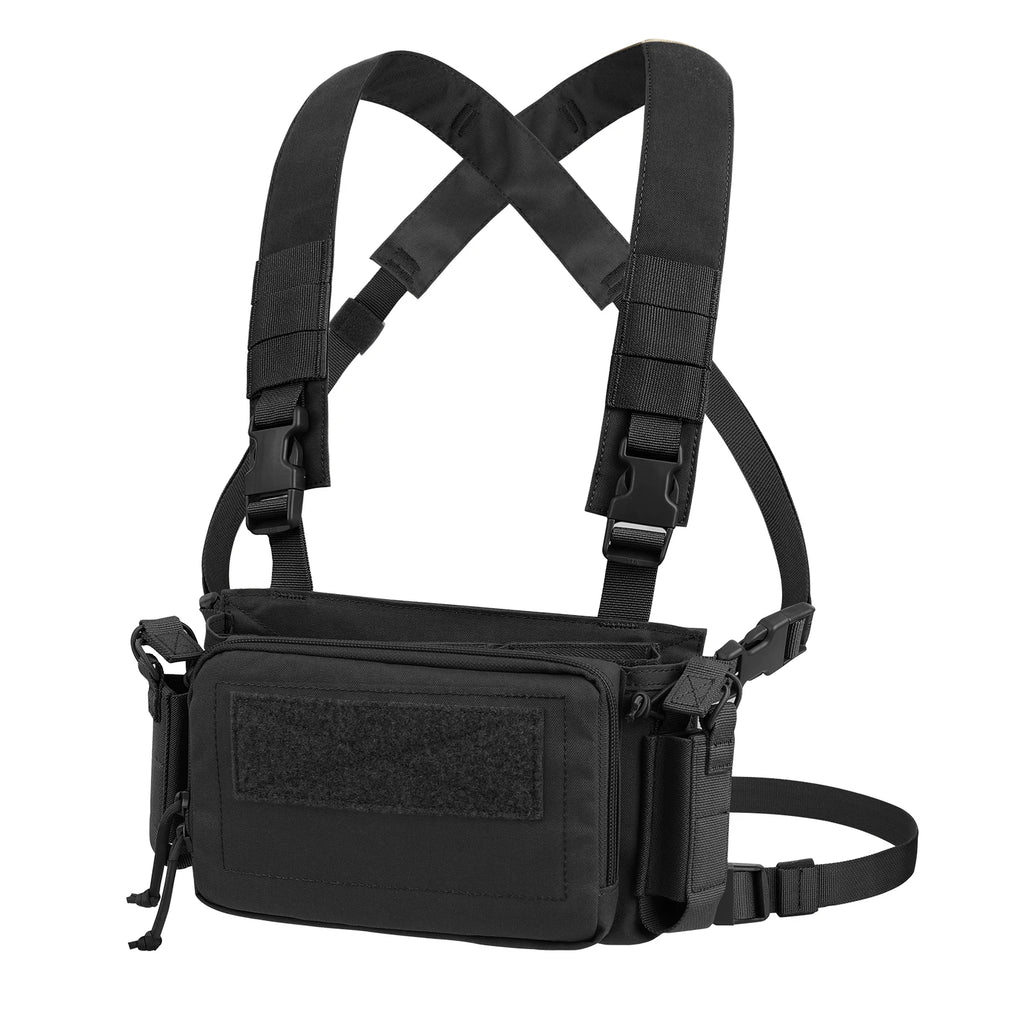 Tactical Micro D3CR Chest Rig with Triple 5.56 7.62 9mm Magazine Pouch