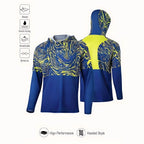 Fishing Shirt Hooded Men Fishing Clothes Outdoor Summer Mask Hoodie