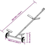 Adjustable Large-Wheel Boat Trailer for Sailing and Motorboats