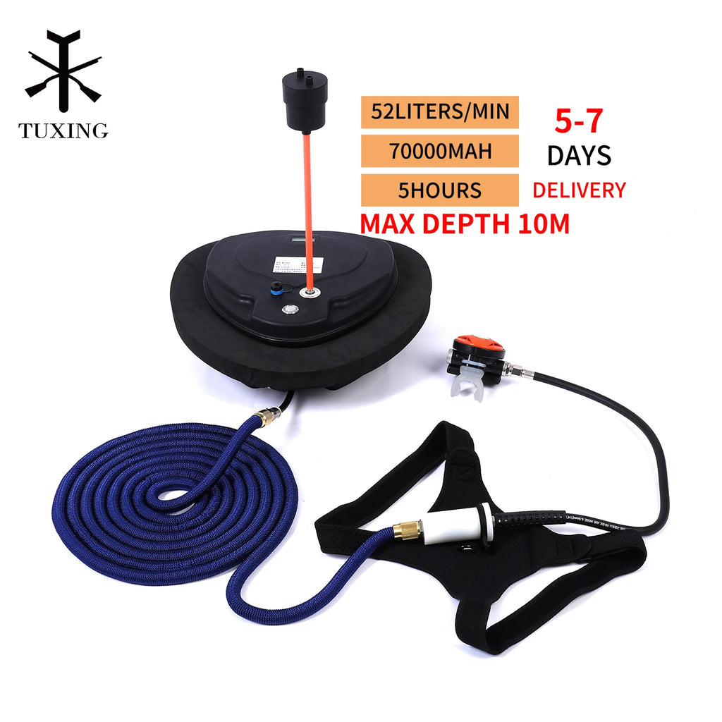 TUXING Scuba Diving Snorkel Equipment Diving Mobile Ventilator
