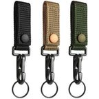 1PCS Tactical Molle Key Ring Chain Gear Clip Key Keeper Keychain