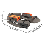Outdoor Fishing Boat Inflatable Boat Raft with Pump Adjustable Backrest